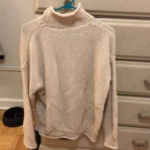 Cream turtleneck sweater